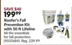 Princess Auto Roofers Fall Prevention Kit with 50 ft Lifeline offer