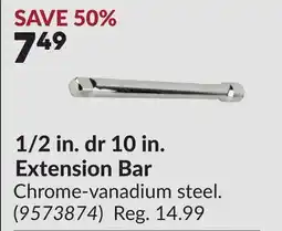 Princess Auto 1/2 in. dr 10 in. Extension Bar offer