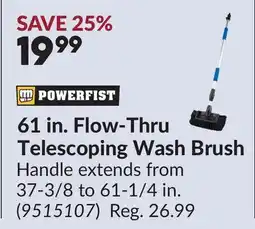 Princess Auto 61 in. Flow-Thru Telescoping Wash Brush offer