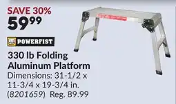 Princess Auto 330 lb Folding Aluminum Platform offer