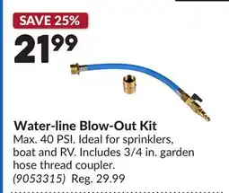 Princess Auto Water-line Blow-Out Kit offer