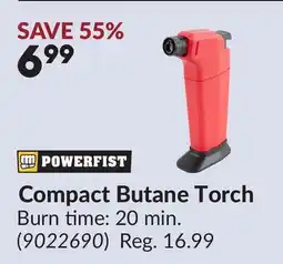 Princess Auto Compact Butane Torch offer