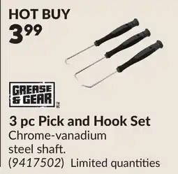 Princess Auto 3 pc Pick and Hook Set offer