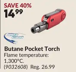 Princess Auto Butane Pocket Torch offer