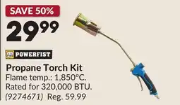 Princess Auto Propane Torch Kit offer