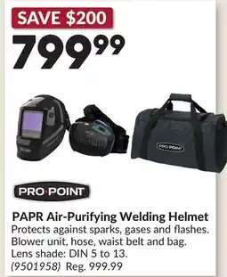 Princess Auto PAPR Air-Purifying Welding Helmet offer