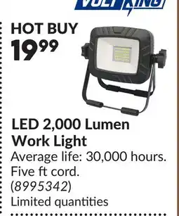 Princess Auto LED 2,000 Lumen Work Light offer