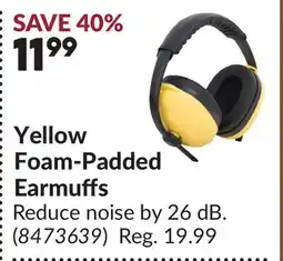 Princess Auto Yellow Foam-Padded Earmuffs offer
