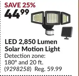 Princess Auto LED 2,850 Lumen Solar Motion Light offer