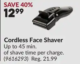 Princess Auto Cordless Face Shaver offer