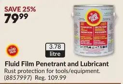 Princess Auto Fluid Film Penetrant and Lubricant offer
