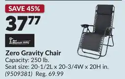 Princess Auto Zero Gravity Chair offer