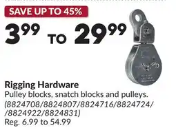Princess Auto Rigging Hardware offer