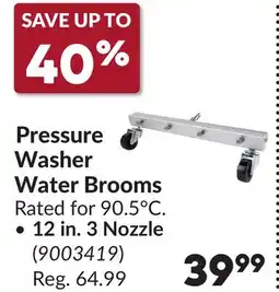 Princess Auto Pressure Washer Water Brooms offer