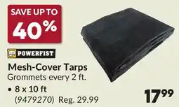 Princess Auto Mesh-Cover Tarps offer