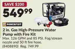 Princess Auto 2 in. Gas High-Pressure Water Pump with Fire Kit offer