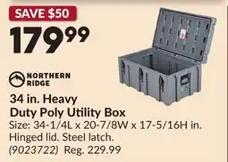 Princess Auto 34 in. Heavy Duty Poly Utility Box offer