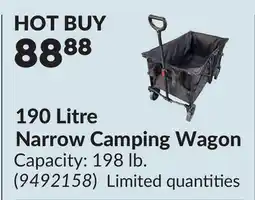Princess Auto 190 Litre Narrow Camping Wagon offer