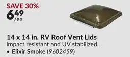 Princess Auto 14 x 14 in. RV Roof Vent Lids offer