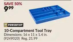 Princess Auto 10-Compartment Tool Tray offer