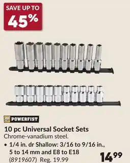 Princess Auto 10 pc Universal Socket Sets offer