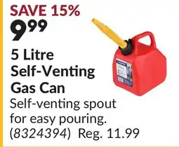 Princess Auto 5 Litre Self-Venting Gas Can offer