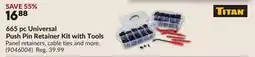 Princess Auto 665 pc Universal Push Pin Retainer Kit with Tools offer