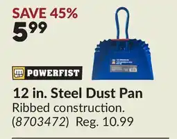 Princess Auto 12 in. Steel Dust Pan offer