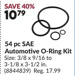 Princess Auto 54 pc SAE Automotive O-Ring Kit offer