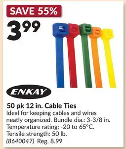 Princess Auto 50 pk 12 in. Cable Ties offer