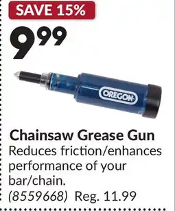 Princess Auto Chainsaw Grease Gun offer