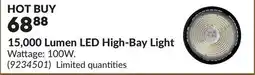 Princess Auto 15,000 Lumen LED High-Bay Light offer