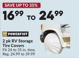 Princess Auto 2 pk RV Storage Tire Covers offer