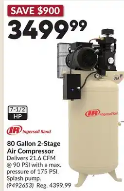 Princess Auto 80 Gallon 2-Stage Air Compressor offer