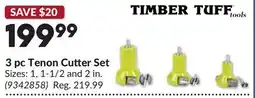 Princess Auto 3 pc Tenon Cutter Set offer
