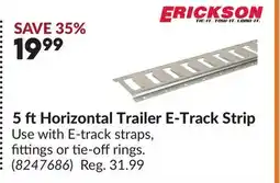 Princess Auto 5 ft Horizontal Trailer E-Track Strip offer