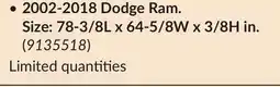 Princess Auto 2002-2018 Dodge Ram offer