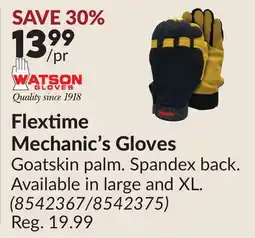 Princess Auto Flextime Mechanic's Gloves offer