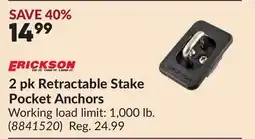 Princess Auto 2 pk Retractable Stake Pocket Anchors offer