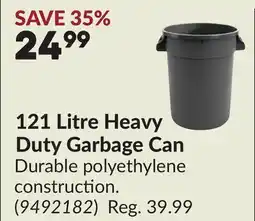 Princess Auto 121 Litre Heavy Duty Garbage Can offer