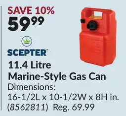 Princess Auto 11.4 Litre Marine-Style Gas Can offer