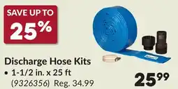 Princess Auto Discharge Hose Kits offer