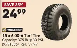 Princess Auto 15 x 6.00-6 Turf Tire offer