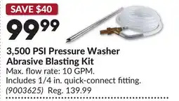 Princess Auto 3,500 PSI Pressure Washer Abrasive Blasting Kit offer