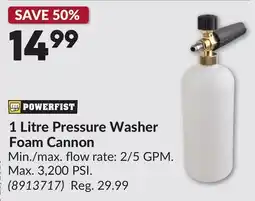 Princess Auto 1 Litre Pressure Washer Foam Cannon offer
