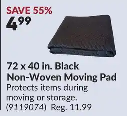 Princess Auto 72 x 40 in. Black Non-Woven Moving Pad offer