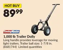 Princess Auto 1,000 lb Trailer Dolly offer