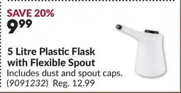 Princess Auto 5 Litre Plastic Flask with Flexible Spout offer