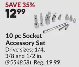 Princess Auto 10 pc Socket Accessory Set offer