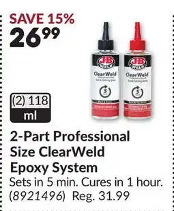 Princess Auto 2-Part Professional Size ClearWeld Epoxy System offer